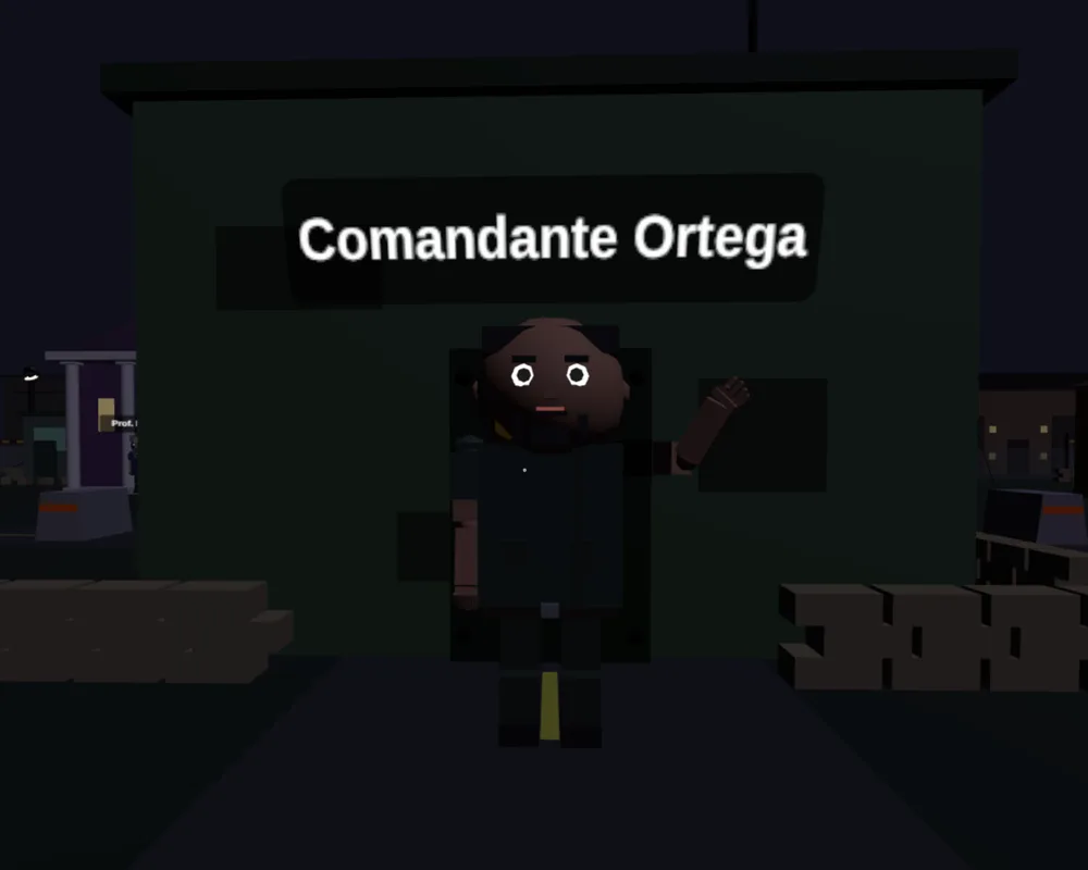 Commander Ortega waving in Defuse the Bomb
